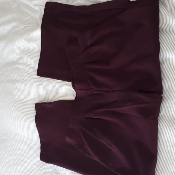 J.Jill Ponte full legged cropped. Burgendy size S - Picture 4 of 4